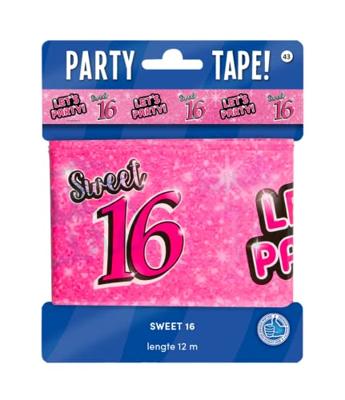 Afzetlint Sweet 16 Roze (12m)