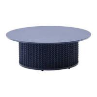 Kave Home Outdoor Salontafel 'Sedalis' Aluminium en touw, 99cm, kleur Donkerblauw - thumbnail