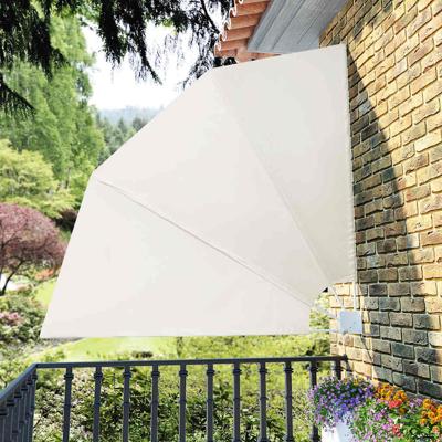 VidaXL Balkonscherm inklapbaar 210x210 cm crème VidaXL Balkonscherm inklapbaar 210x210 cm crème