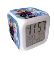 Disney Frozen wekker klok 8 x 8 cm - thumbnail