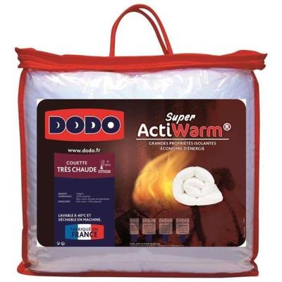 DODO Quilt erg heet 450 g / m² SUPER ACTIWARM 200x200 cm wit
