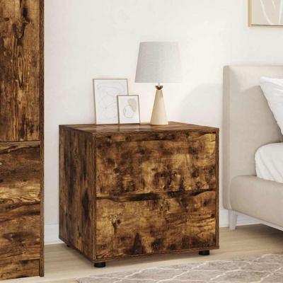 Opbergkast Gerookt eiken 60 x 48 x 57 cm Bewerkt hout Opbergkast Gerookt eiken 60 x 48 x 57 cm Bewerkt hout