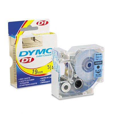 Labeltape Dymo LabelManager D1 polyester 19mm zwart op blauw | 5 stuks