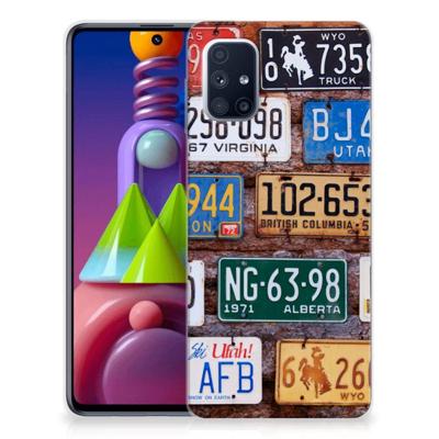 Samsung Galaxy M51 | Siliconen hoesje | met foto Kentekenplaten
