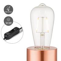 Home sweet home dry tafellamp 10 rond koper - thumbnail