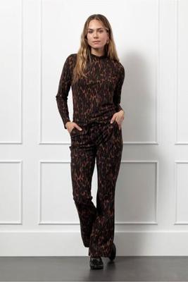 Studio Anneloes Flair Drawstring Animal Trousers 13253 Flared 9997 Multi Color