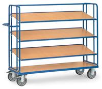 Fetra Hauptartikel 4255 Etagewagen Staal Poedercoating Laadvermogen (max.): 400 kg Stralend blauw (RAL 5007) - thumbnail