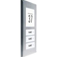 m-e modern-electronics 41067 Belplaat Met adresveld, Met naambord Driegezinswoning RVS 12 V/1 A - thumbnail