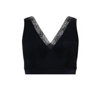 Bralette kanten top met vulling - Soft Stretch - Dames naadloze Bh top - Brede bandjes - thumbnail