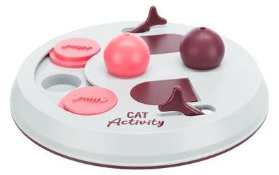 Trixie cat activity flip board bes / roze / lichtgrijs Trixie cat activity flip board bes / roze / lichtgrijs