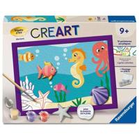 Ravensburger - CreArt Kids 18x24cm - Schilderen op nummer - Oceaan - Gips Editie - Schilderen op nummer set - Leeftijd 9+ - 12023234 - thumbnail
