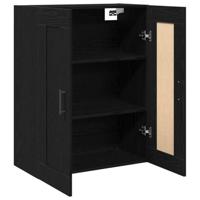 Wandkast Zwart eiken 69.5 x 34 x 90 cm Bewerkt hout - thumbnail