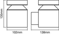 LEDVANCE ENDURA® STYLE CYLINDER L 4058075205338 LED-buitenlamp (wand) LED - thumbnail