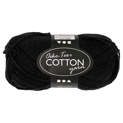 Creativ Company Katoengaren, zwart, 50gr, 170m