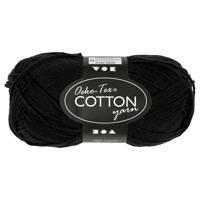 Creativ Company Katoengaren, zwart, 50gr, 170m - thumbnail