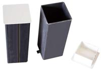 SET OF LIDDED CANS FOR SQUARE METAL POLES - thumbnail