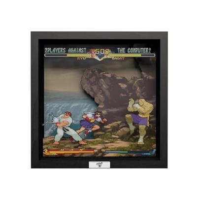 Pixel Frame - Street FIghter Alpha 2 - A Dramatic Battle (23cm x 23cm)