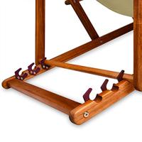 Ligstoel Crème Acaciahout 94x60x94cm - thumbnail