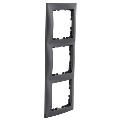 Berker S1 Afdekraam | 3-voudig | Antraciet - 66.046.24