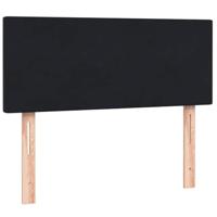 Boxspring met matras fluweel zwart 120x210 cm - thumbnail