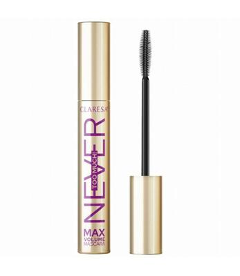 Claresa never too much! volume mascara zwart 10gr.