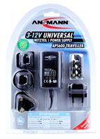 Ansmann 1209-0000 Stekkernetvoeding, instelbaar 3 V/DC, 4.5 V/DC, 5 V/DC, 6 V/DC, 7.5 V/DC, 9 V/DC, 12 V/DC 600 mA 7.2 W - thumbnail