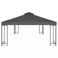 VidaXL Vervangend tentdoek prieel 310 g/m² 3x3 m donkergrijs - thumbnail