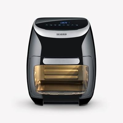 Severin FR 2446 Frituurpan 11 l 2000 W Heteluchtfunctie, Oververhittingsbeveiliging Zwart/zilver