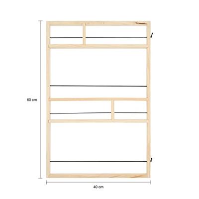 QUVIO Wandrek - 60 x 42 cm - Hout