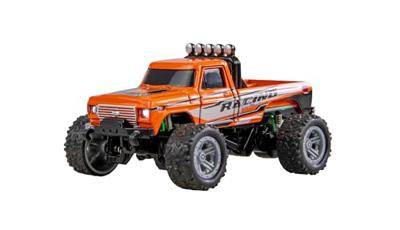 Amewi Oranje Brushed 1:64 RC auto Elektro Monstertruck Achterwielaandrijving RTR 2,4 GHz Met lichteffect, Incl. accu en laadkabel Amewi Oranje Brushed 1:64 RC auto Elektro Monstertruck Achterwielaandrijving RTR 2,4 GHz Met lichteffect, Incl. accu en laadkabel
