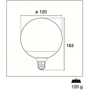 Century HR80G120-20273 Led-lamp E27 Globe 20 W 2100 Lm 3000 K Natuurlijk Wit 1 Stuks Century HR80G120-20273 Led-lamp E27 Globe 20 W 2100 Lm 3000 K Natuurlijk Wit 1 Stuks