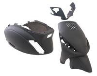 Plaatset 4-delig Edge voor Piaggio Zip/Zip 2000 2T/4T vanaf bouwjaar 2000 - mat zwart - thumbnail