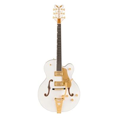 Gretsch Professional Collection Falcon Hollow Body EB White met Gretsch G6242L Deluxe Hardshell Case