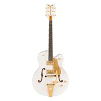 Gretsch Professional Collection Falcon Hollow Body EB White met Gretsch G6242L Deluxe Hardshell Case - thumbnail