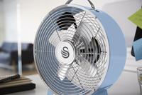Swan - Retro 8 Inch Tafelventilator - Blauw - thumbnail