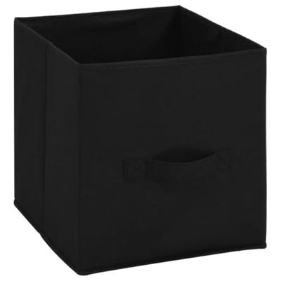 VidaXL Opbergkast met 4 stoffen manden 63x30x71 cm staal zwart VidaXL Opbergkast met 4 stoffen manden 63x30x71 cm staal zwart