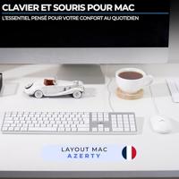 Bedraad toetsenbord en muiscombinatie - BLUESTORK - KB Mac - Mac-compatibel - Wit - thumbnail