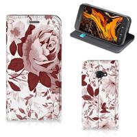 Bookcase Samsung Galaxy Xcover 4s Watercolor Flowers - thumbnail