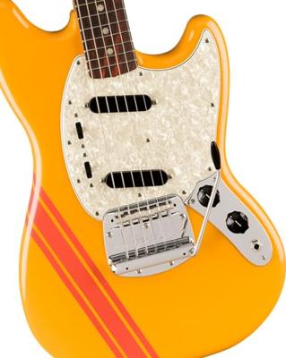 Fender Vintera II 70s Mustang RW Competition Orange elektrische gitaar met deluxe gigbag