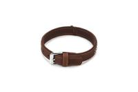 Beeztees buffalo - halsband hond - leer - bruin - 45 cm x 24 mm - thumbnail
