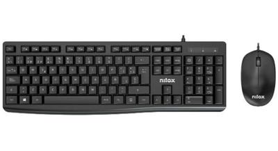 Ergonomische Optische Muis Nilox NXMOWI3014 Zwart