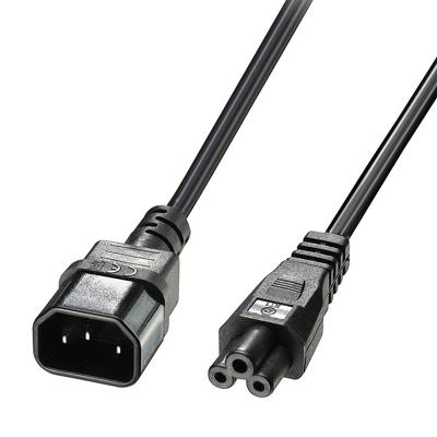 Lindy 30340 electriciteitssnoer Zwart 1 m C14 stekker C5 stekker