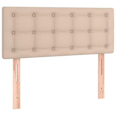 Boxspring met matras kunstleer cappuccinokleurig 180x200 cm - thumbnail