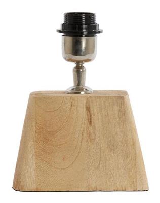 Light & Living Tafellamp 'Kardan' Mangohout, 21cm, kleur Naturel (excl. kap)