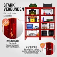 Monzana Metalen Opbergrek tot 875kg rood - thumbnail