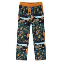 Kinderpyjama met lange mouwen dinosaurusprint 116 donkergroen - thumbnail