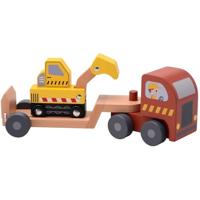 Jouéco oplegger met graafmachine - thumbnail