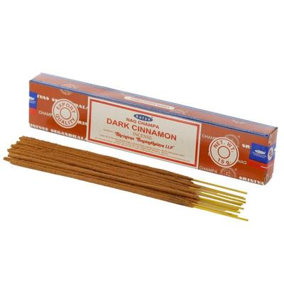 01349 Donkere Kaneel - Satya Nag Champa Wierook Stokjes