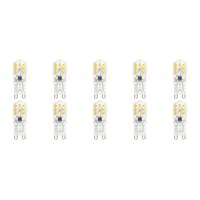LED Lamp Set van 10 - G9 Fitting - 2.5W Warm Wit 3000K - Kunststof - thumbnail