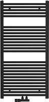 Saqu Cole handdoekradiator 701W 60x120cm mat zwart - thumbnail